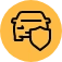 yellow icon of car and badge